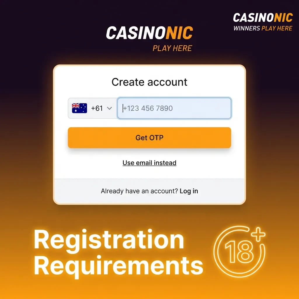 Australian casino registration requirements checklist showing age, identity, and verification rules for players.