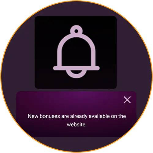Enable push notifications in the Casinonic app to receive exclusive offers.